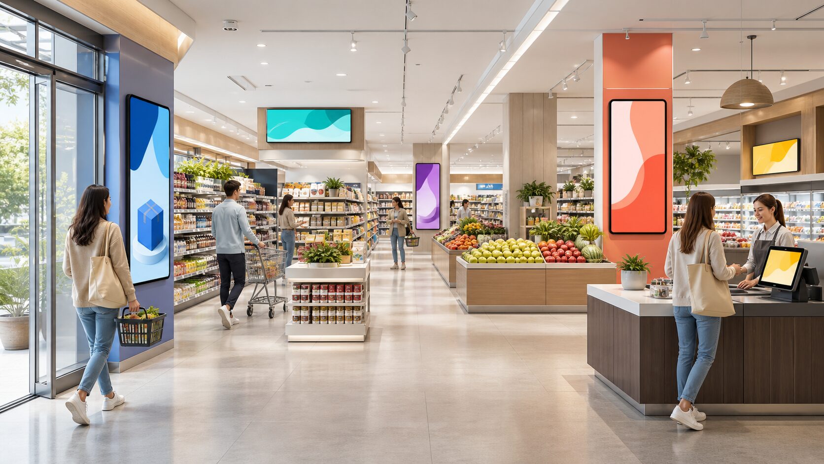 Indoor-реклама в торговых сетях Тюмени